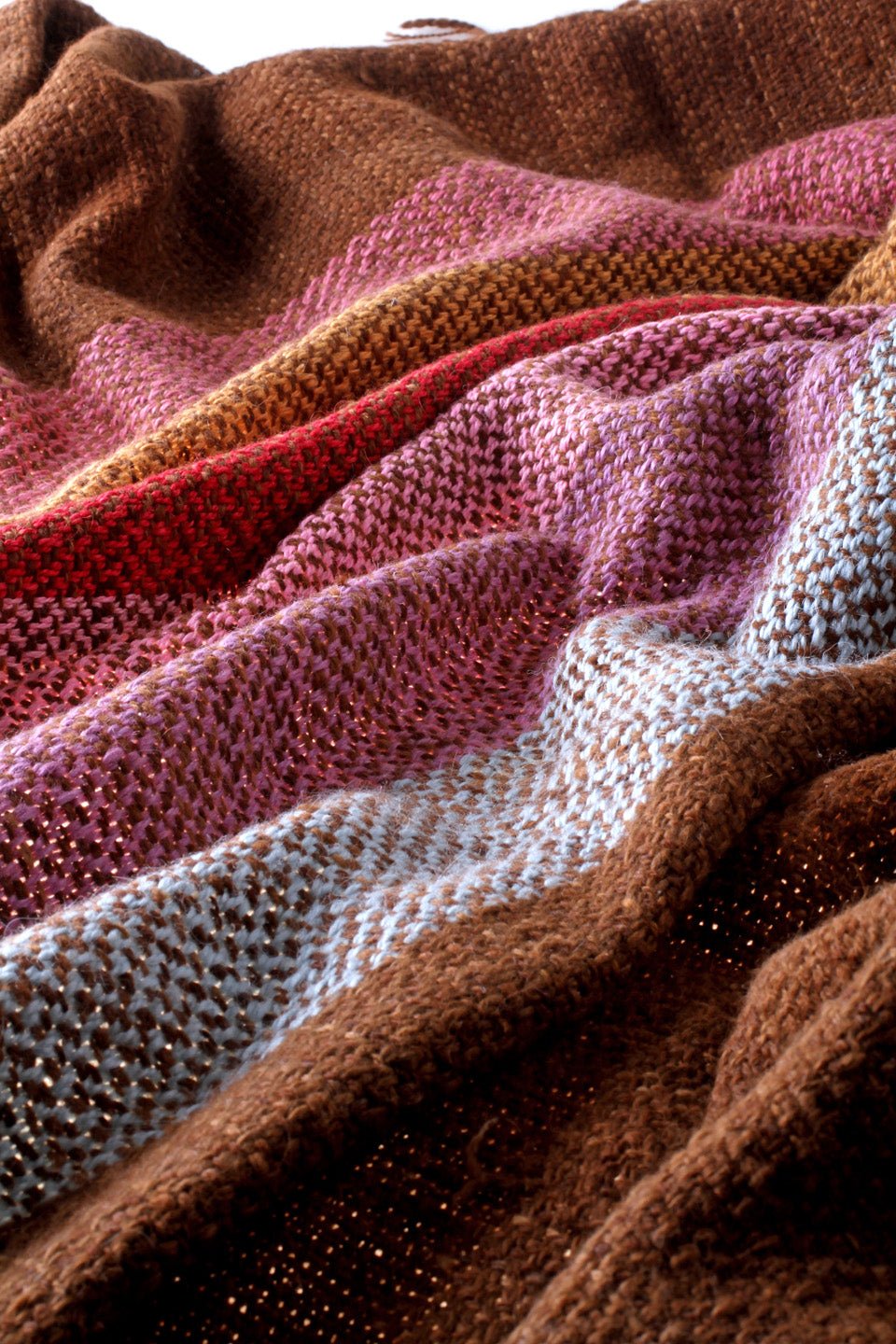 Multicolor Llama Wool Throw Blanket - Image 3